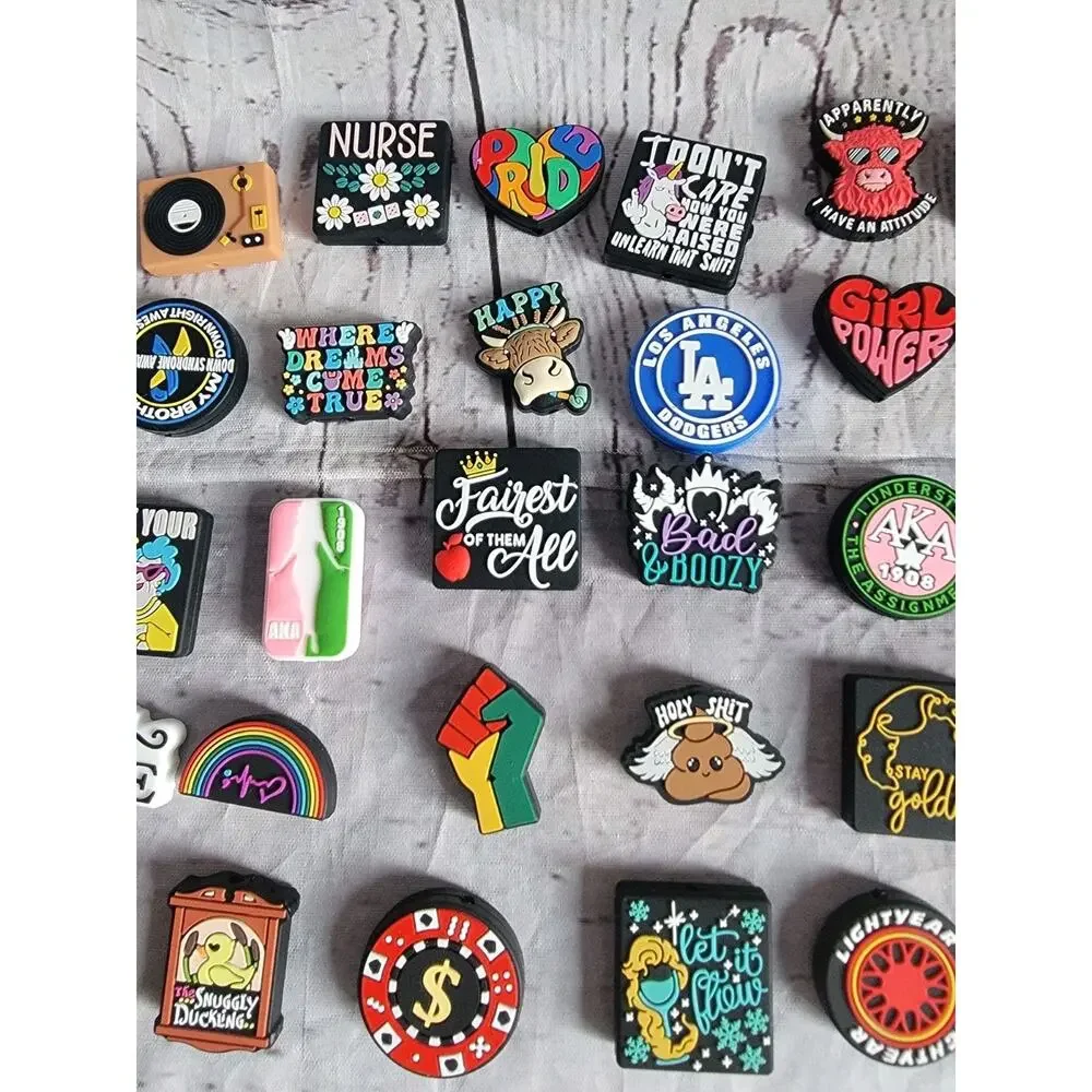 58 Piece New Silicone Focal Beads ONLY for Beadable Pens Key Chain Necklace
